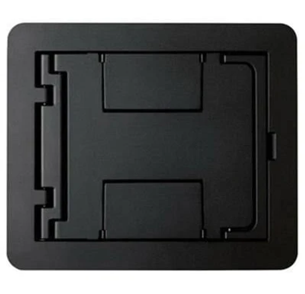 Tapa de aluminio colado lisa - color negro