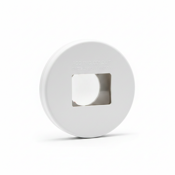 Tapa ACC PVC Conduit Con Ventana Rectangular 