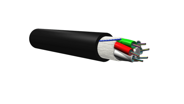 Fibra Óptica SM 24 Hilos Int/Ext LS0H Dieléctrica Armadura de Fibra de Vidrio OS2 G652D TH DT