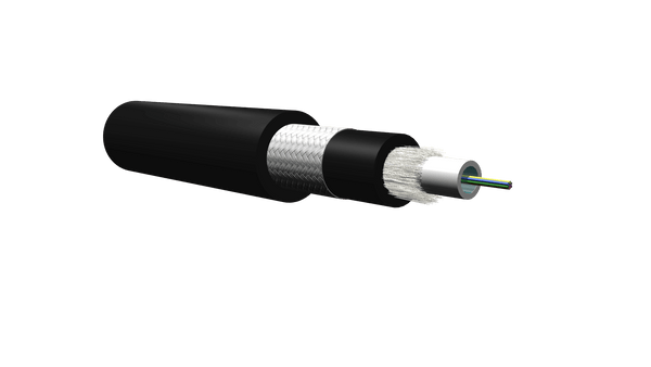Fibra Óptica SM 6 Hilos Int/Ext LS0H Dieléctrica Armadura de Fibra de Vidrio OM3 Tubo Holgado TDT-1