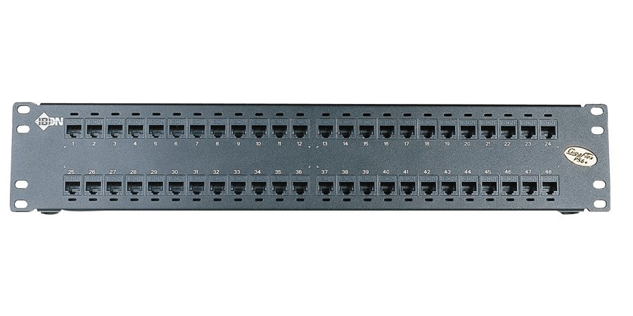 Patch Panel 10GX Ultra High-density Cat 6 Plateado 48 Puertos 1 Unidad de Rack