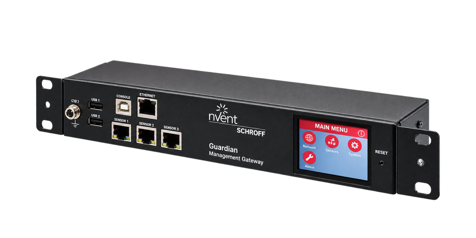Guardian Management Gateway nVent SCHROFF para Monitoreo Ambiental de Racks