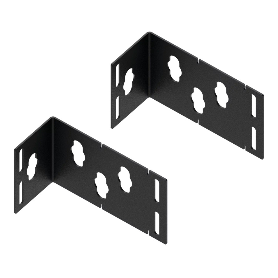 Soporte De Montaje Para Regleta De Acero Negro 3.48 x 5.67 x 0.97 Pulgadas