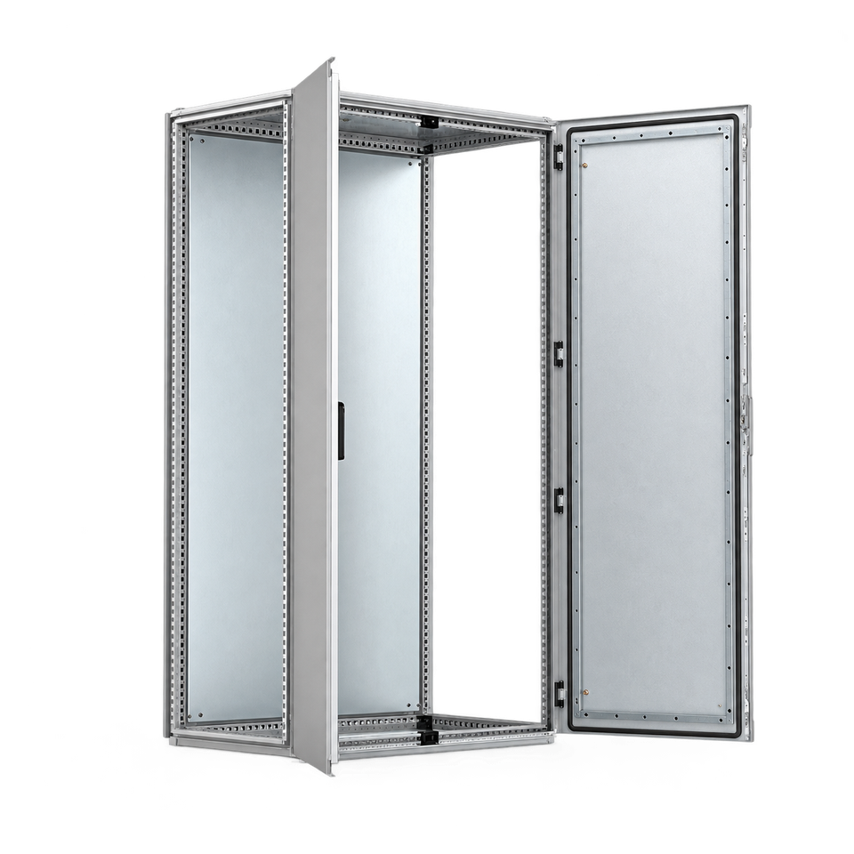 Puerta Doble Modular MCD Con Placa Acero Dulce Gris 1600 x 1200 x 500 Milímetros