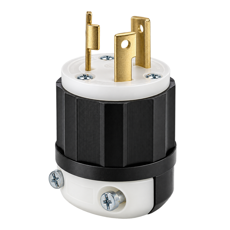 Clavija Media Vuelta 2 Polos 3 Hilos 30Amps 250Volts