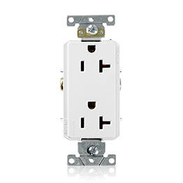 Receptáculo Dúplex Decora Plus 20Amps 125Volts Blanco