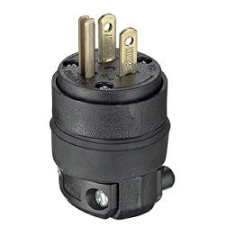 Clavija De Hule 3 x 15Amps 125Volts Negra (Antes 5384)