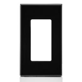 Placa Decora Plus 1 Unidad Negra