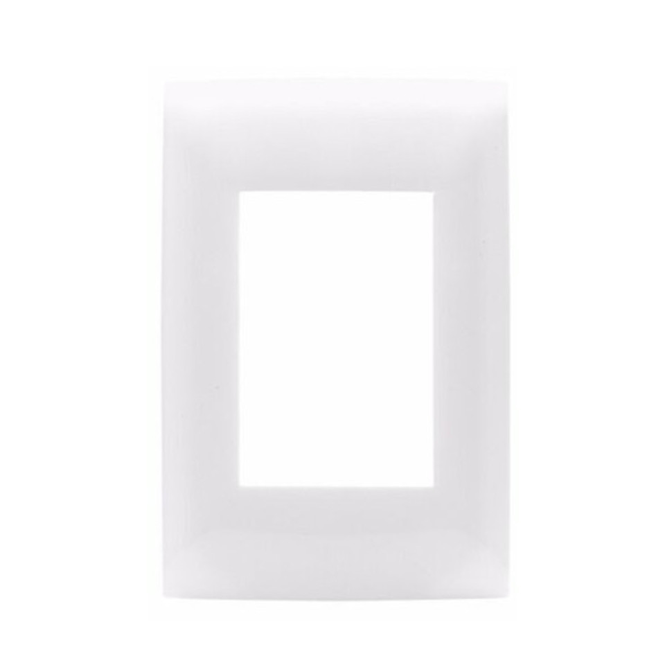 Placa Linea Cien De 3 Módulos Blanca