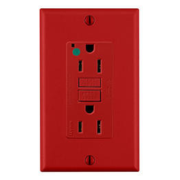 Receptáculo Dúplex GFCI O ICFT SmartlockPro Grado Hospital 15Amps 125Volts 2 Polos 3 Hilos Con Auto-Prueba