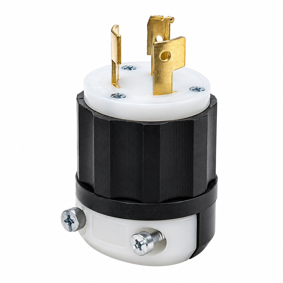 Clavija de Media Vuelta Leviton, 20 A, 125/250 V, 3 Polos y 3 Hilos