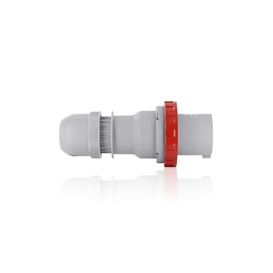 Clavija Pin & Sleeve Grado Industrial 125 Amps 440/460 Volts 3 Polos 4 Watts IP66/67 Impermeable Roj