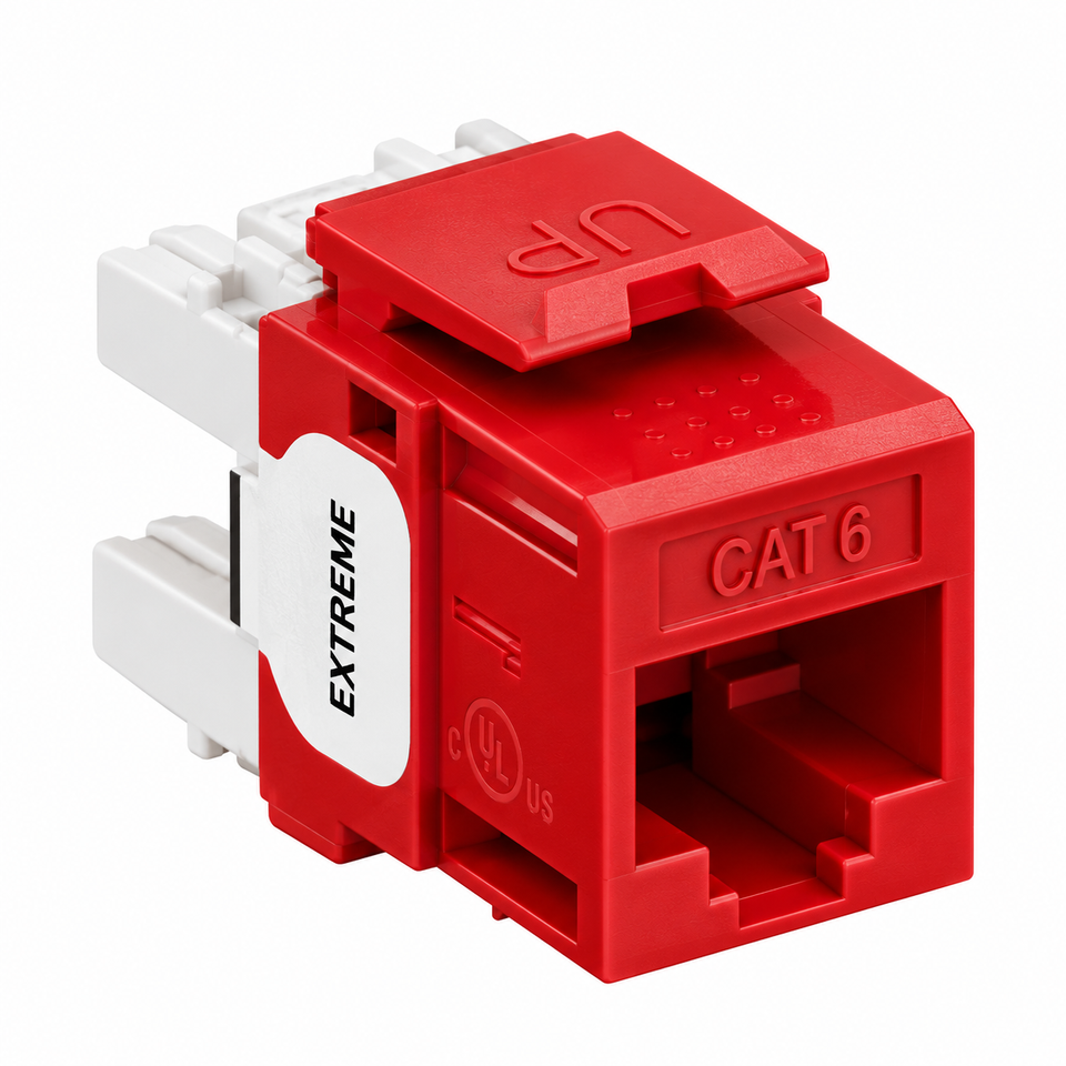 Conectores QuickPort Categoría 6 Extreme 6+ Rojo