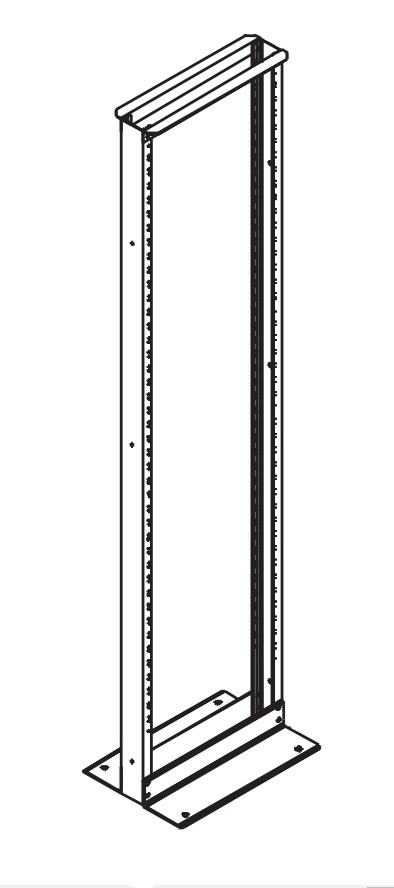 Rack De Aluminio Pesado 45 Unidades De Rack 362 Milímetros De Profundidad 2140 Milímetros de Altura C