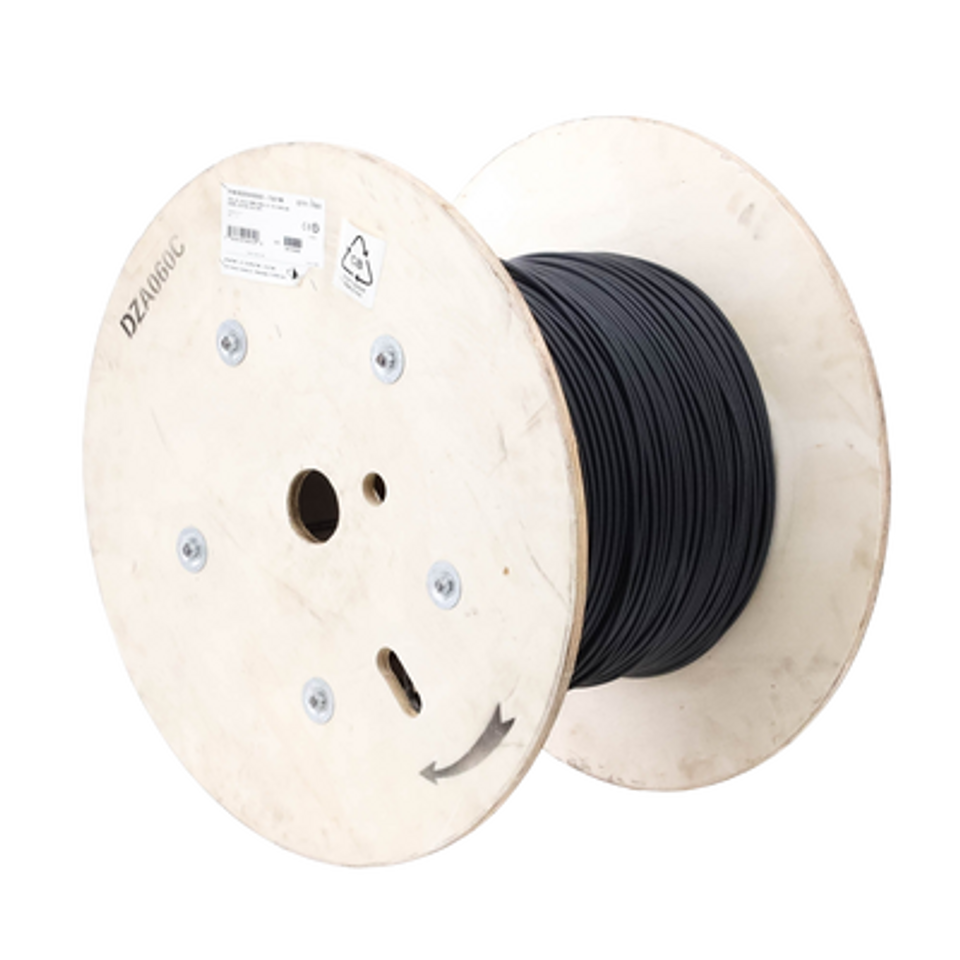Cable de Fibra Óptica 6 Fibras MM OM4 XGLO Interior/Exterior Doble Cubierta LSOH3C Negro