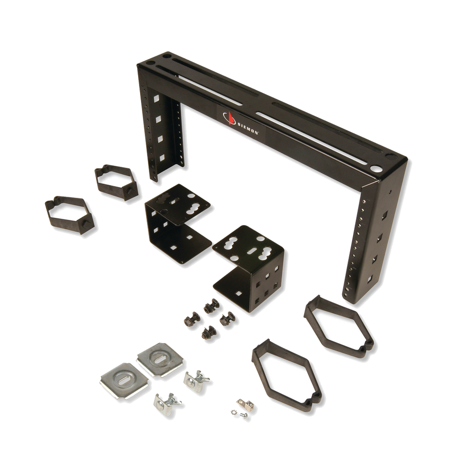 Bracket para montaje en escalerilla #12-24 Negro 4UR Racks and Cable Management