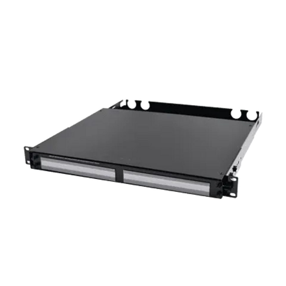 Kit Panel de Fibra optica 48 hilos LC Multimodo OM3 Negro Aqua (1 pz FCP3-DWR-4A, 4 pz PPM-F-LCQ12-0