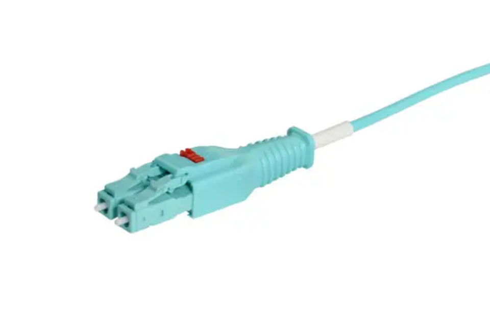 Jumper Blade Patch Dúplex Multimodo LC LC XGLO RFP OM3 LSOH-1 50/125 Aqua 55 Metros