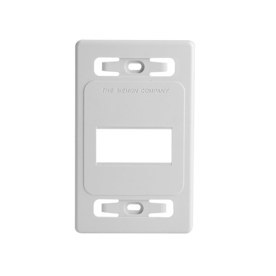 Placa Sencilla MAX 3 Puertos Color Blanco Granel
