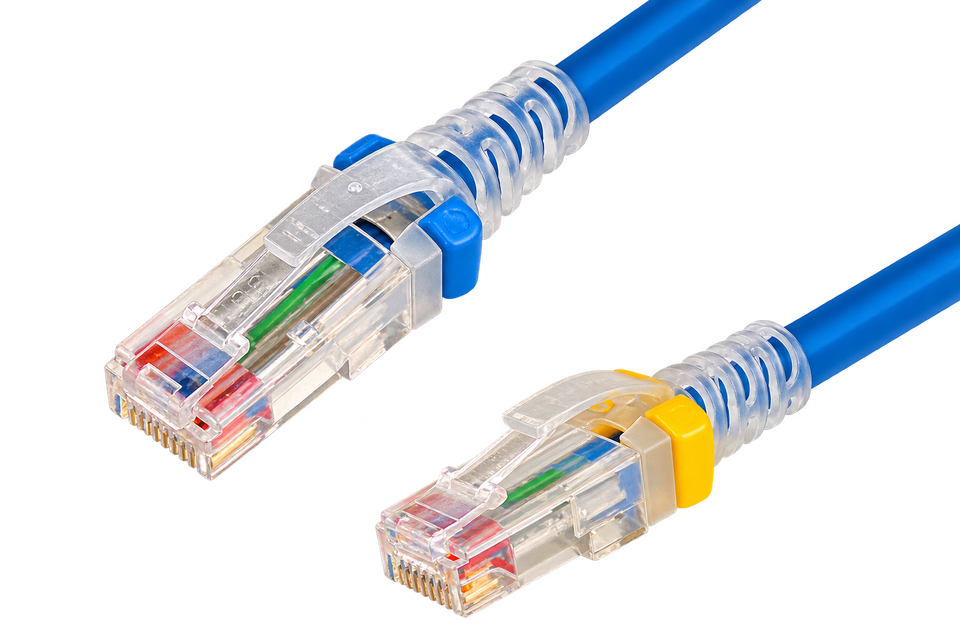 Patch Cord PC UTP Modular Cat 6 LSOH 4 Pares Blanco 5 Pies -1.5 Metros