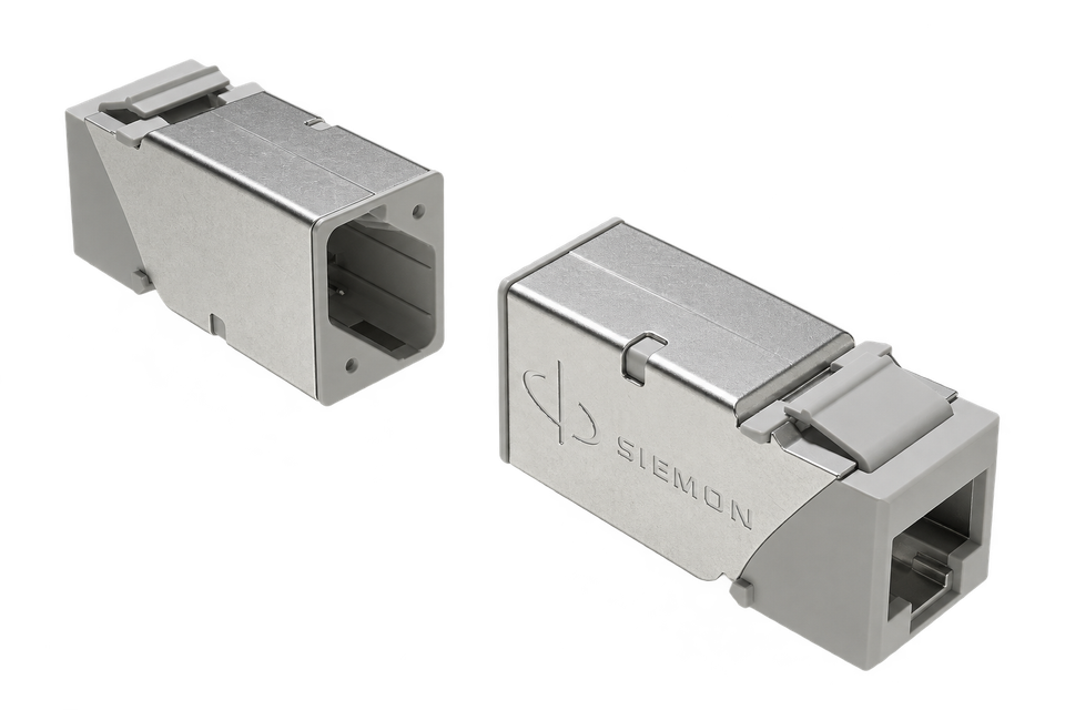 Salida Z-MAX Categoría 6A Blindada Keystone RJ45 Blanca con Terminación T568A/B TL-LSS Granel
