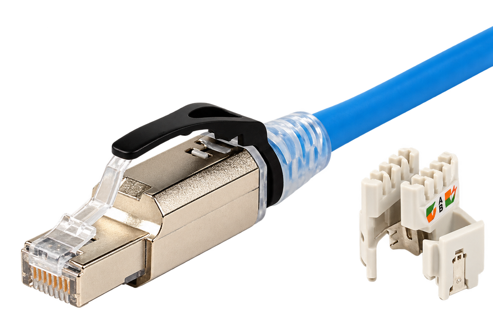 Plug RJ45 Cat 6A Blindado Bulk ZPLUG