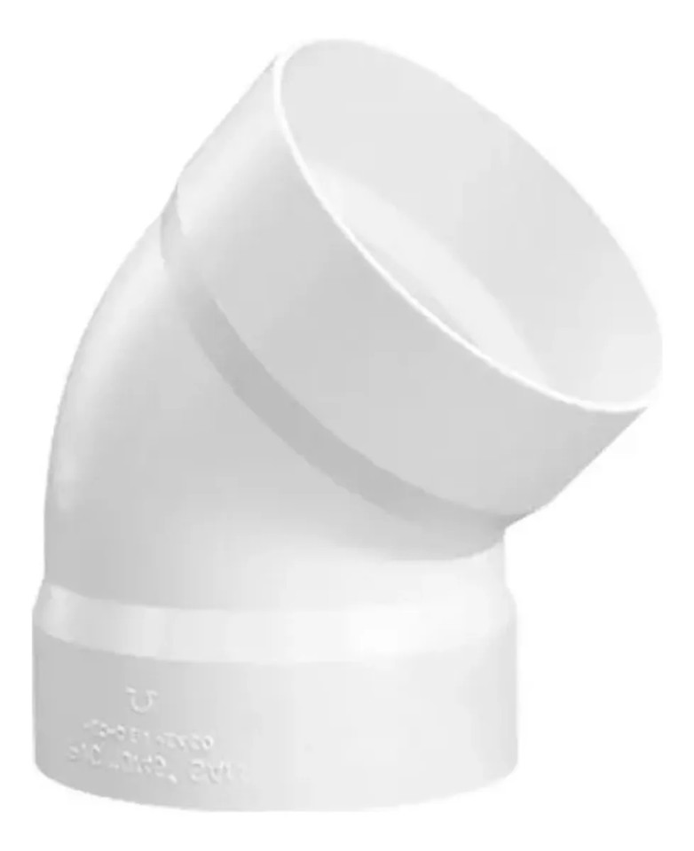 Codo 45° Sanitario Cementado 110 mm