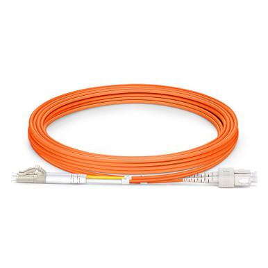 Patch Cord Fibrain 3 Metros 50/125 µm Multimodo OM2 LC/SC Dúplex 1.8 mm Color Naranja