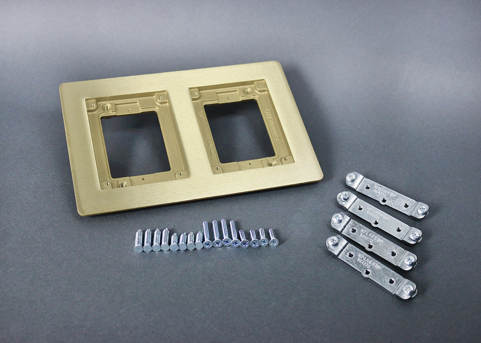 Marco de 2 Gangs Fabricado en Latón