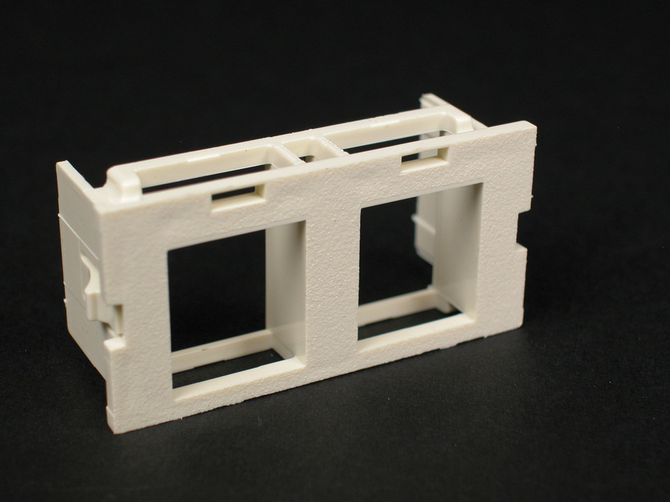 Módulo para 2 Jacks 2A AMP Netconnect Color Blanco Paquete con 10 Piezas