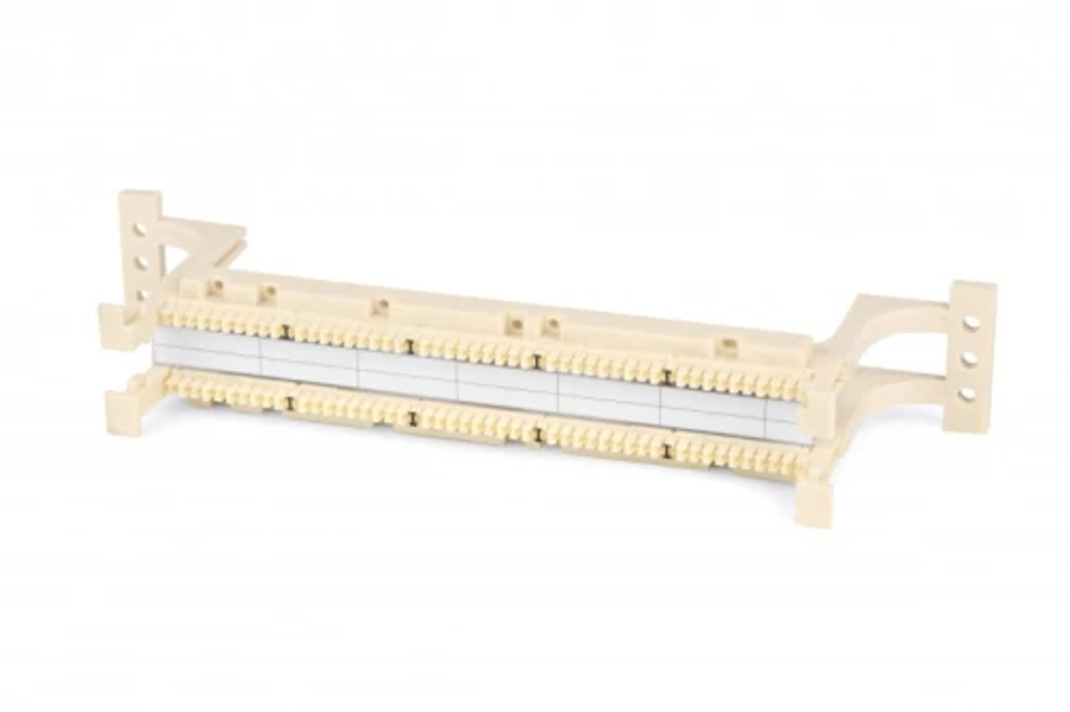 Regleta 110 Montaje En Pared Blanco Vacio Plastico 50 Pares 110 Type Wall Mount With Legs