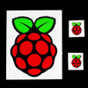 Raspberry Pi logo stickers (Large - set of 6)