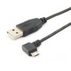 USB 2.0 A MALE TO L-SHAPE MICRO B MALE CABLE, 3FT