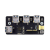 PCIe TO USB 3.2 Gen1 Adapter, for Raspberry Pi Compute Module 4 IO Board, 4x HS USB