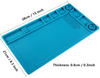 Silicone Soldering Mat, Heat Resistant, Blue