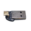 Pico Dongle Lite micro-USB to USB-A adapter for Raspberry Pi Pico, compact cable-free design. Pico Dongle Lite micro-USB to USB-A adapter for Raspberry Pi Pico, compact cable-free design.