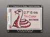 Adafruit 2.7" Tri-Color eInk / ePaper Display with SRAM - Red Black White Adafruit 2.7" Tri-Color eInk / ePaper Display with SRAM - Red Black White