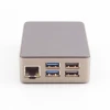 PiShop Premium Metal Case for Raspberry Pi 5, rear ports view