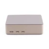 PiShop Premium Metal Case for Raspberry Pi 5, side ports view