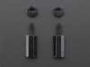 Brass M2.5 11mm Standoffs for Pi HATs - Black Plated - Pack of 2