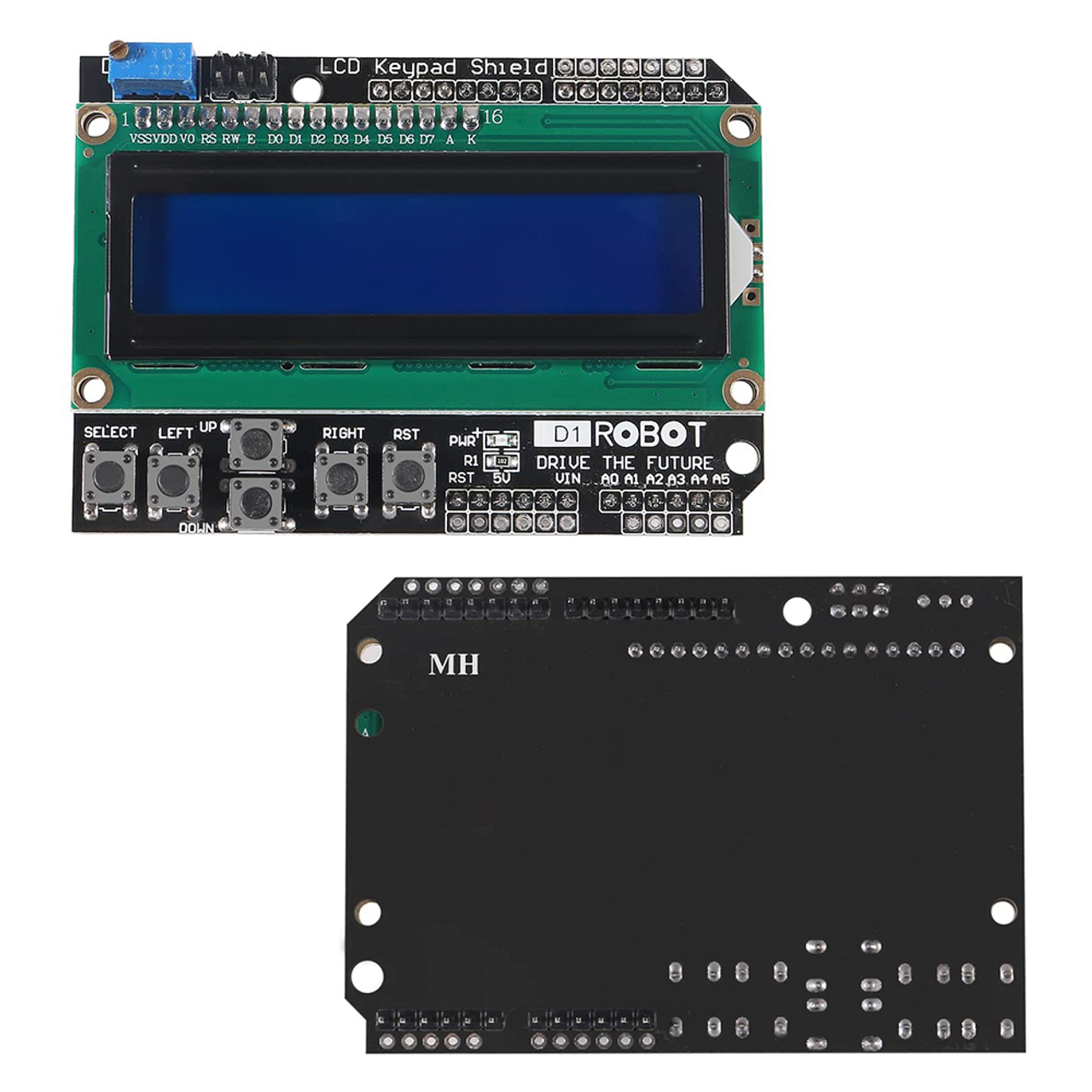 Ecran LCD 1602 avec boutons (LCD keypad shield) Arduino maroc 