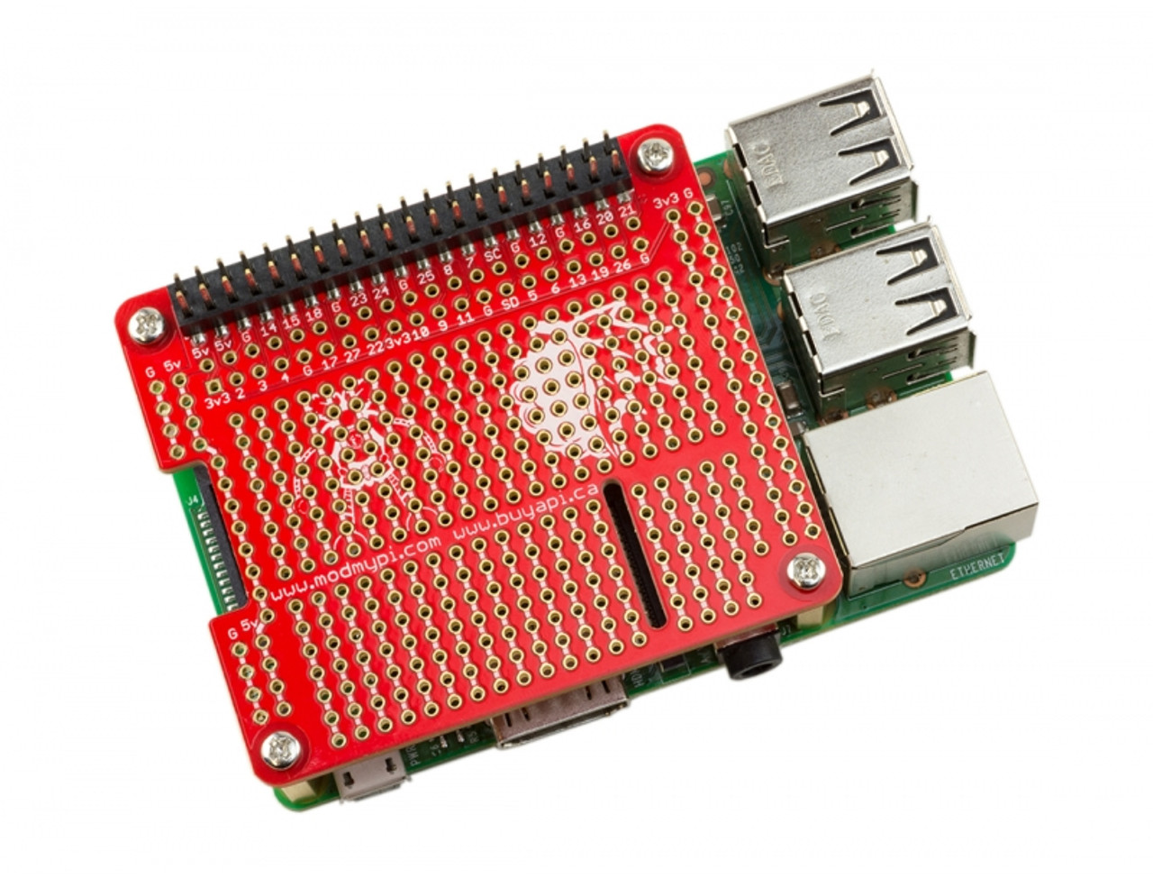 Raspberry Pi Prototyping HAT - PiShop.ca