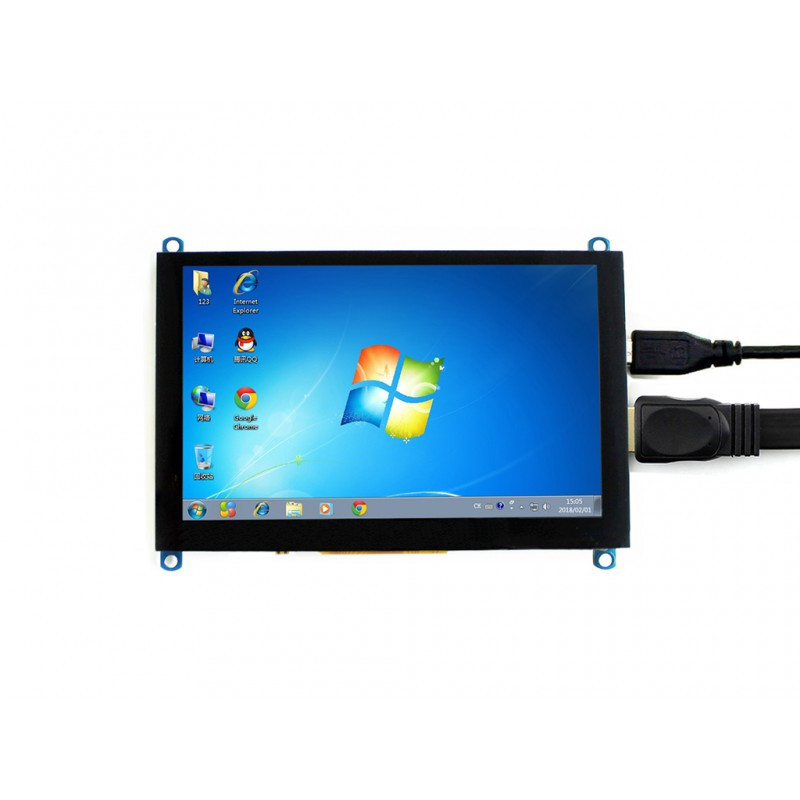 Waveshare 14300 - 5inch HDMI LCD (H) - 800×480, HDMI Display for