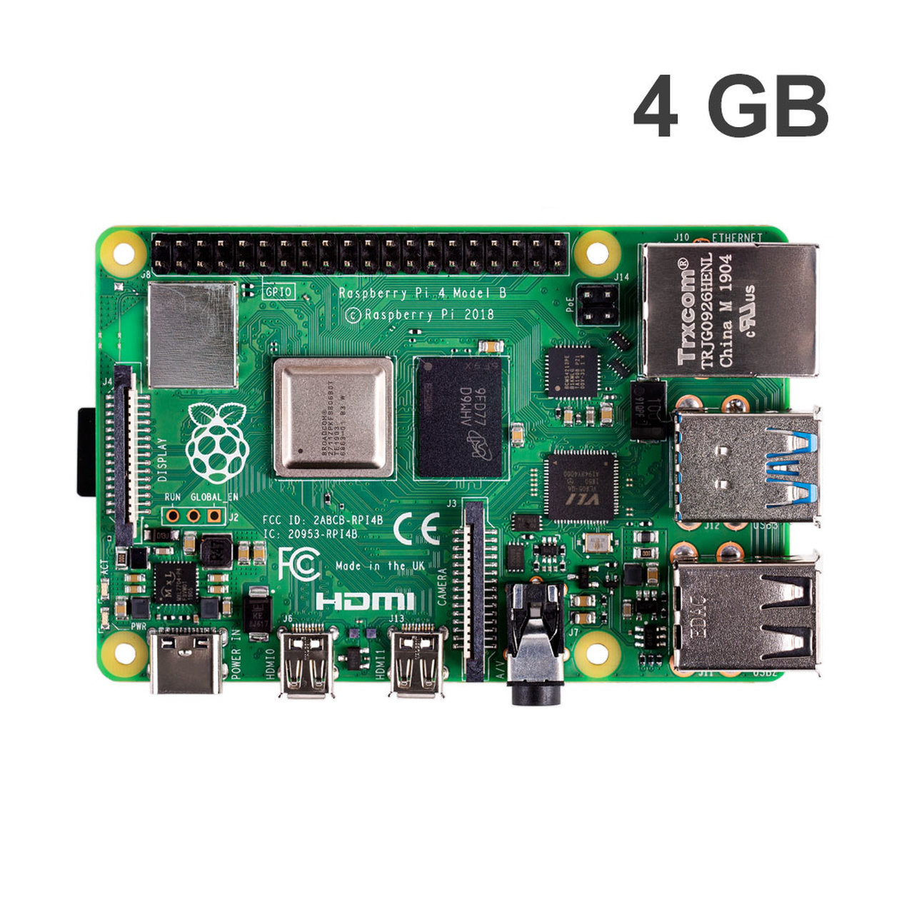 Raspberry Pi 4 Model B/4GB - PiShop.ca