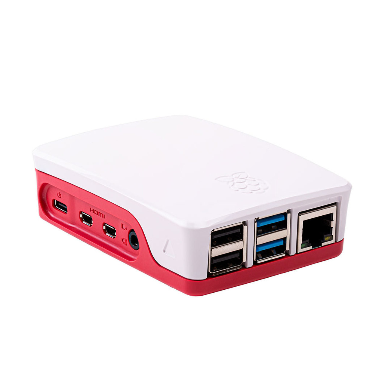 Raspberry Pi 4 Case, Red/White - PiShop.ca