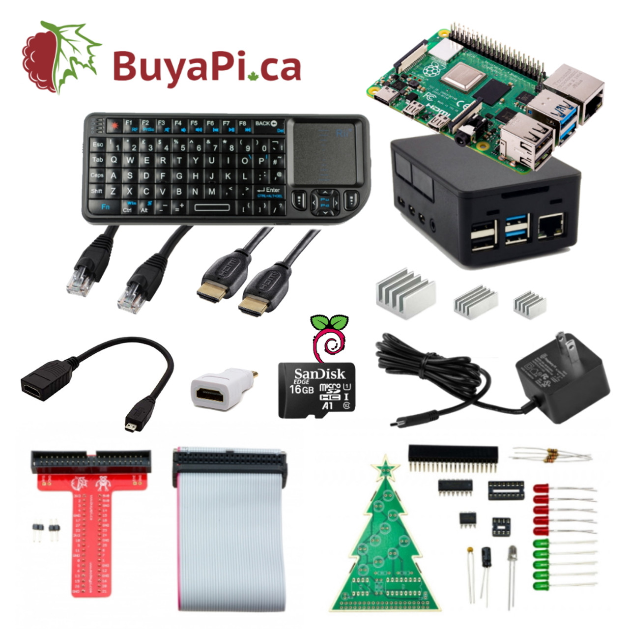 O Limited Edition Black Friday Raspberry Pi4B Kit - PiShop.ca