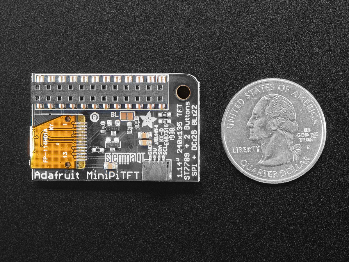 Tft Mini Adafruit Mini PiTFT - 135x240 Color TFT Add-on for Raspberry Pi - PiShop.ca