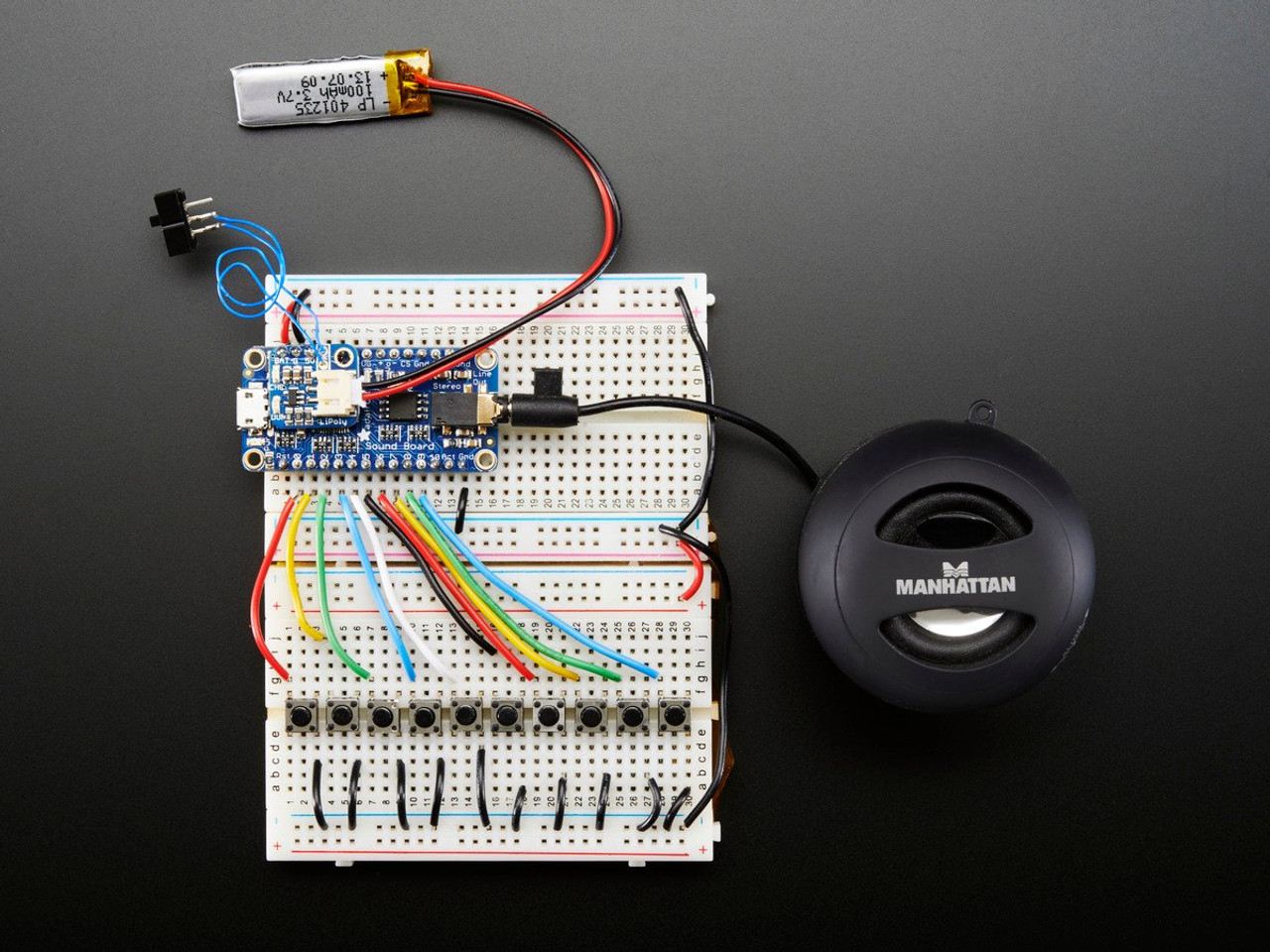 Adafruit Audio FX Sound Board - WAV/OGG Trigger with 16MB