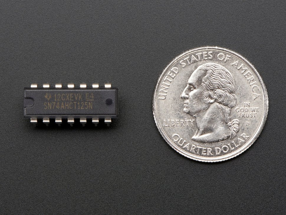 74AHCT125 - Quad Level-Shifter (3V to 5V) - 74AHCT125 - PiShop.ca