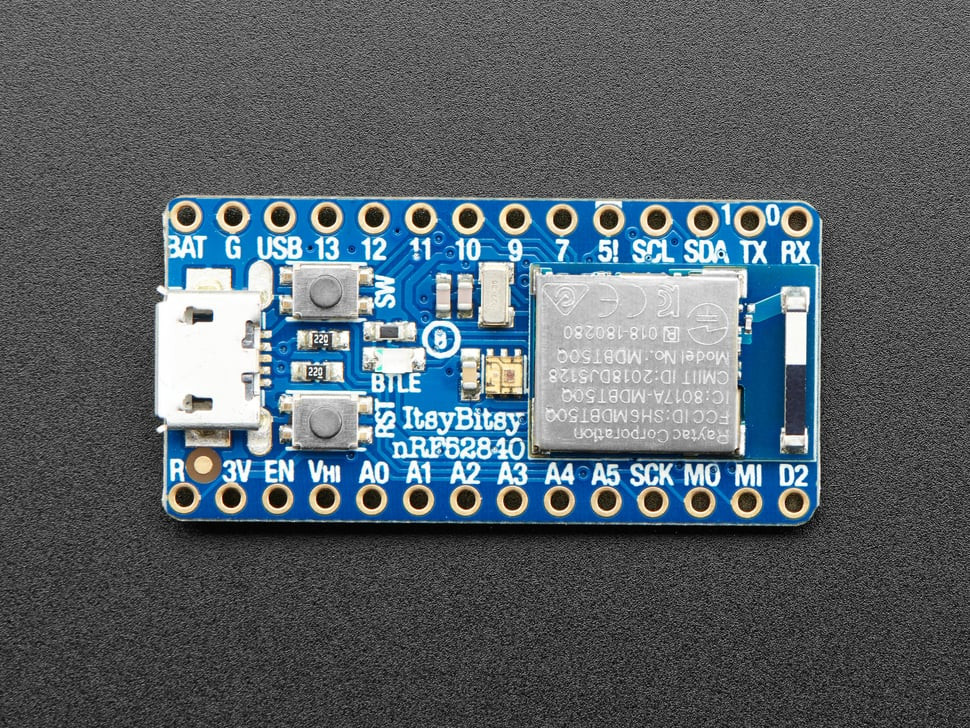 simple☆ Adafruit ItsyBitsy nRF52840 Express - Bluetooth LE - PiShop.ca